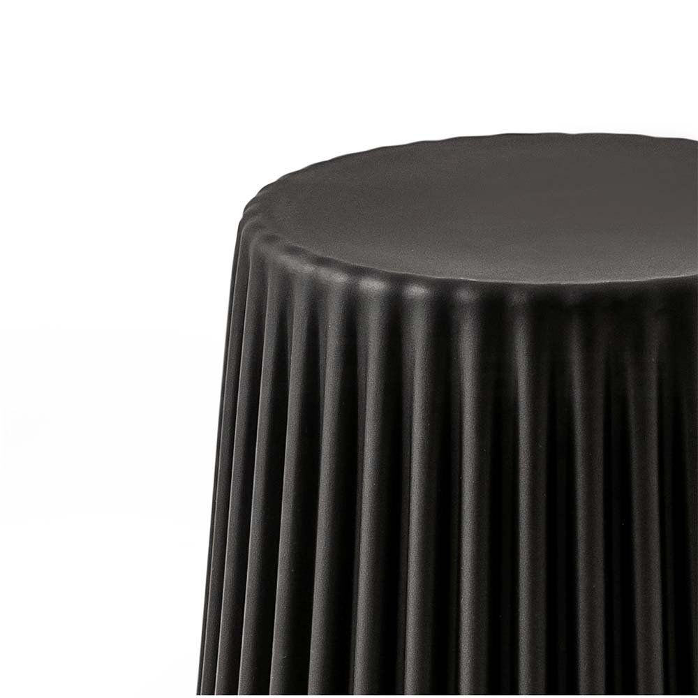 artissin 2x bar stools cupcake plastic foot stool black