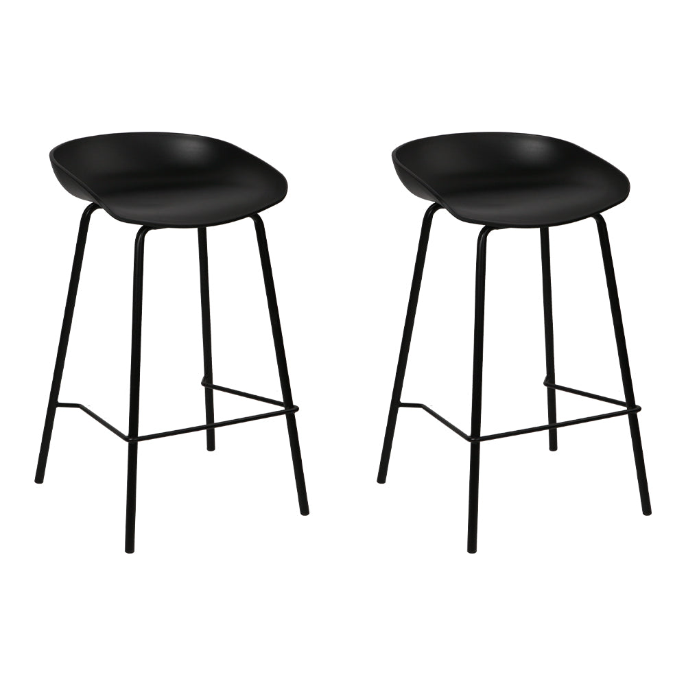 artiss 2x bar stools kitchen counter stools metal