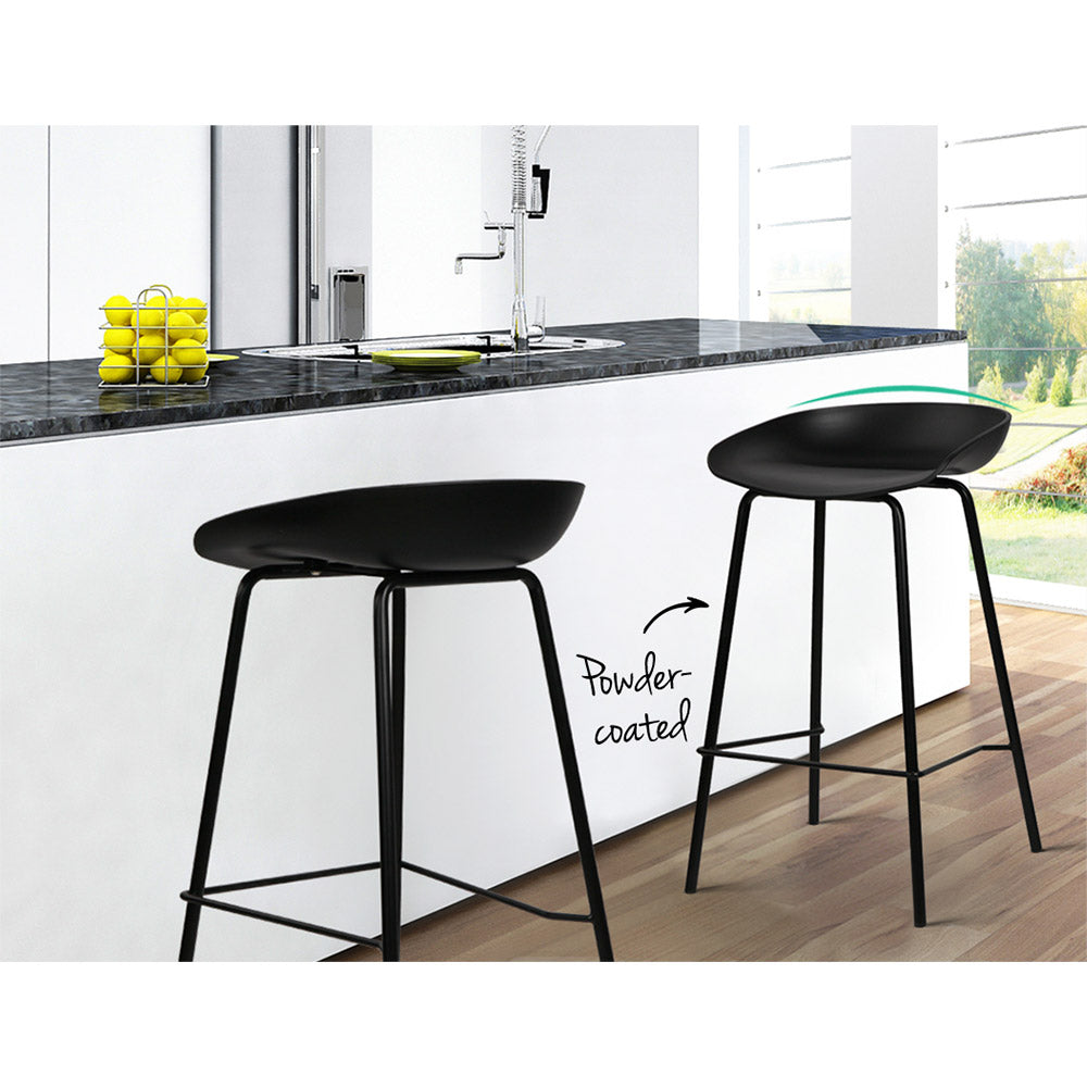 artiss 2x bar stools kitchen counter stools metal