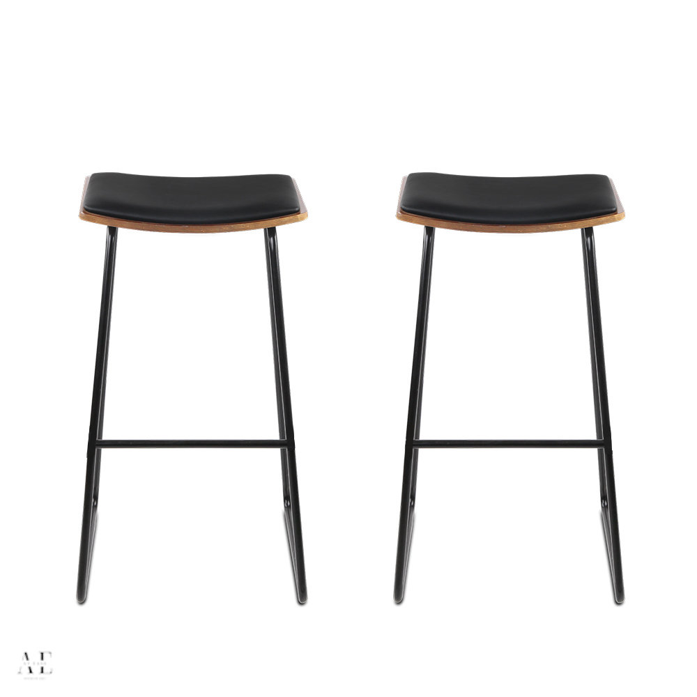 artiss counter stools - metal (2pcs)