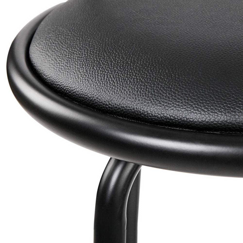 artiss 4x bar stools swivel leather padded metal