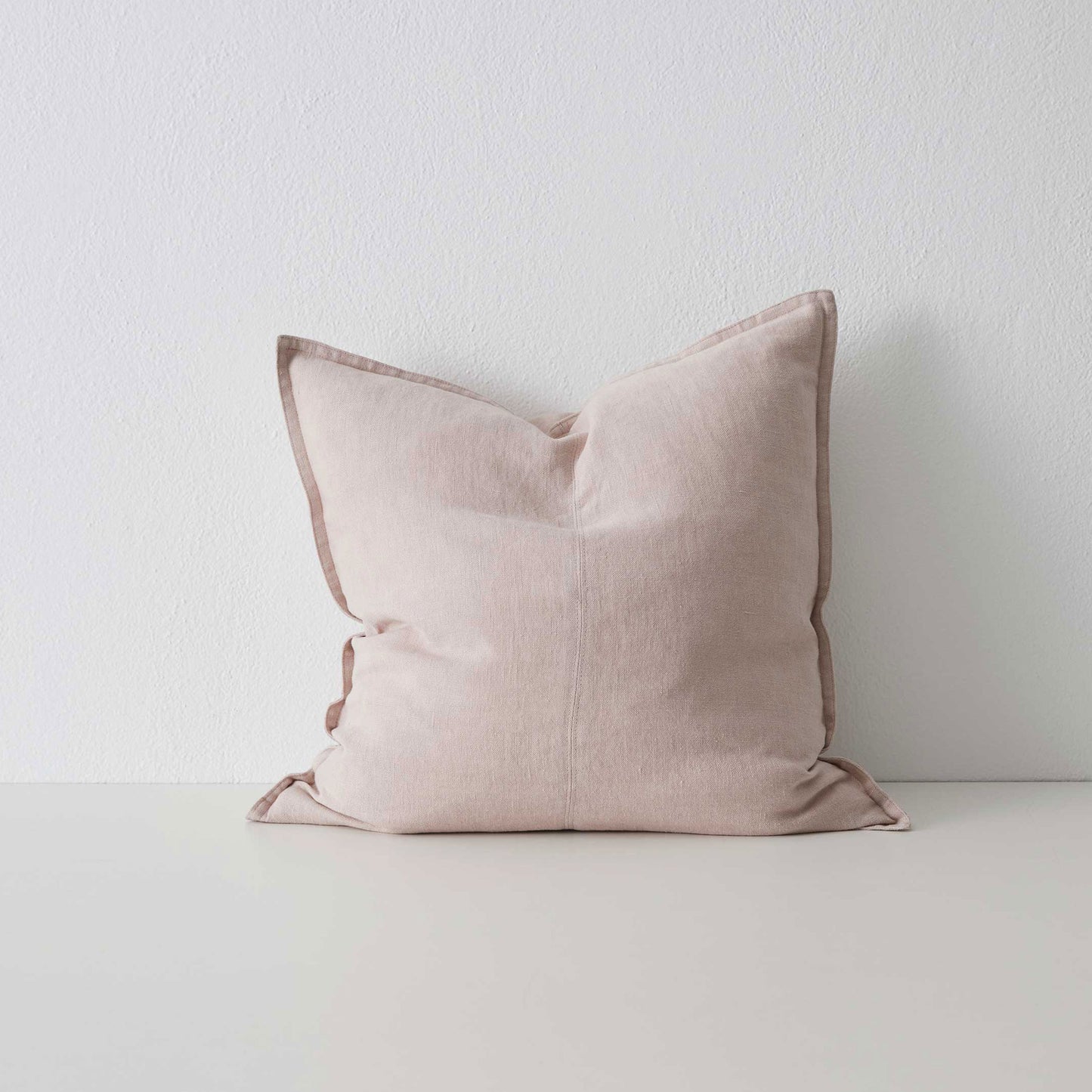 como panelled european linen - blush