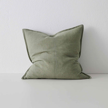 Como Panelled European Linen - Olive