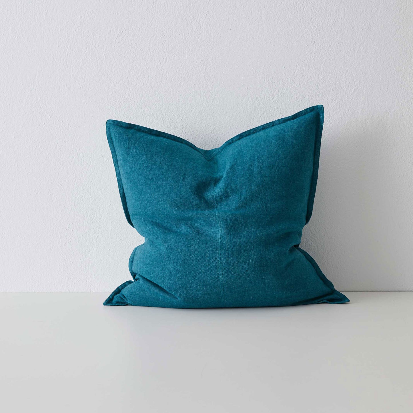 como panelled european linen - teal