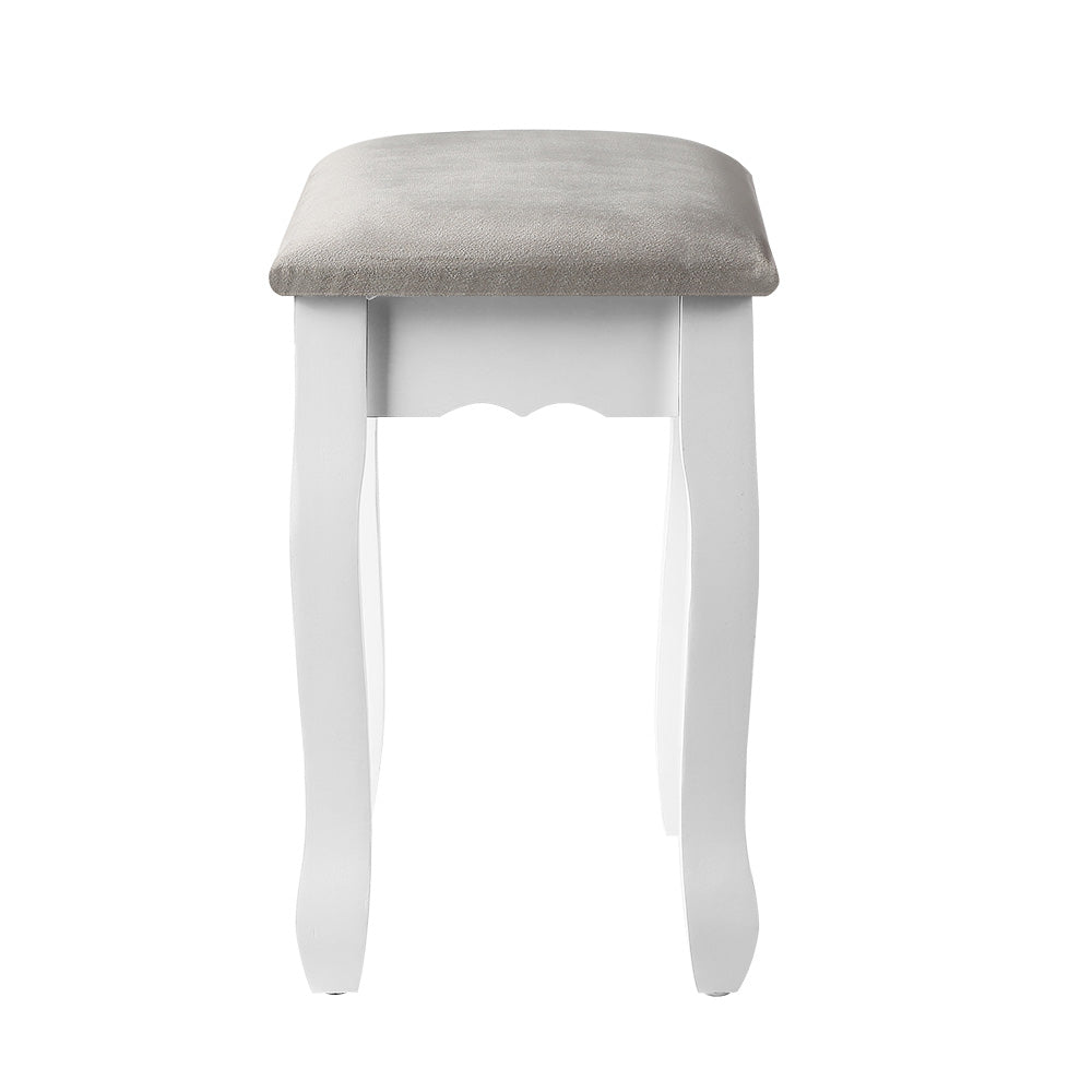 artiss dressing table stool velvet grey