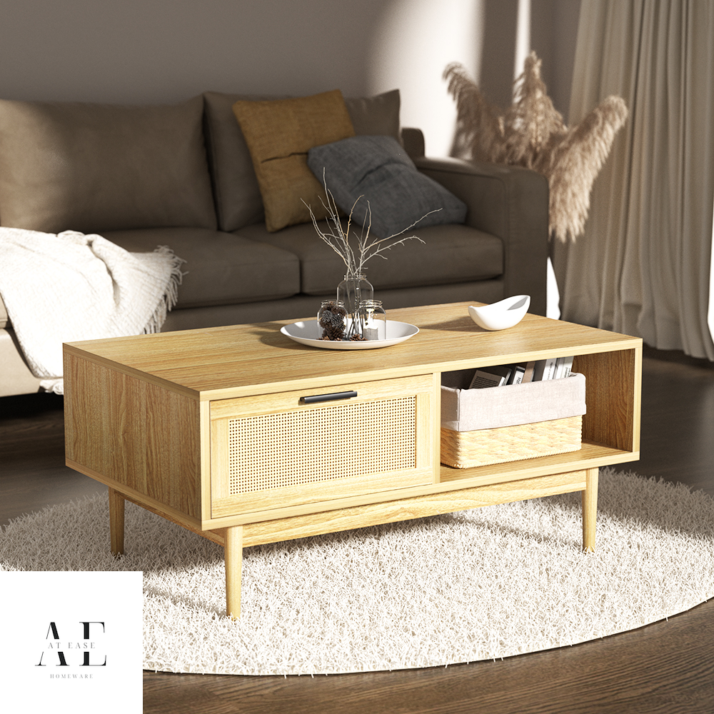 artiss rattan coffee table