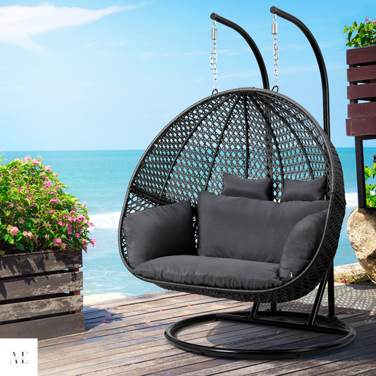 Outdoor Serenity Swing 2 Person - Grey