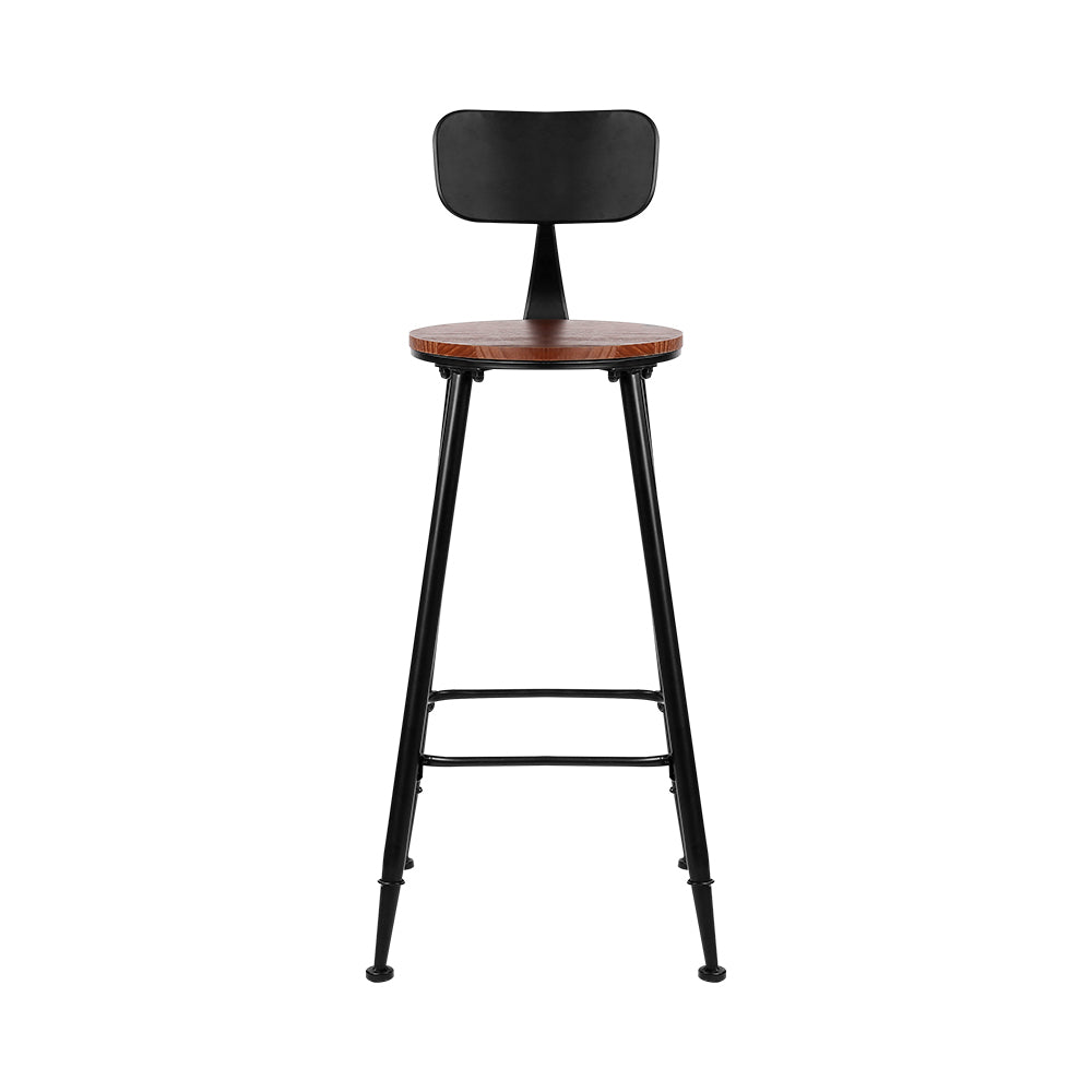 artiss 4x bar stools vintage metal chairs