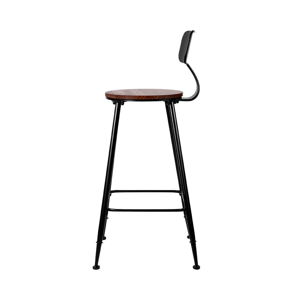 artiss 4x bar stools vintage metal chairs