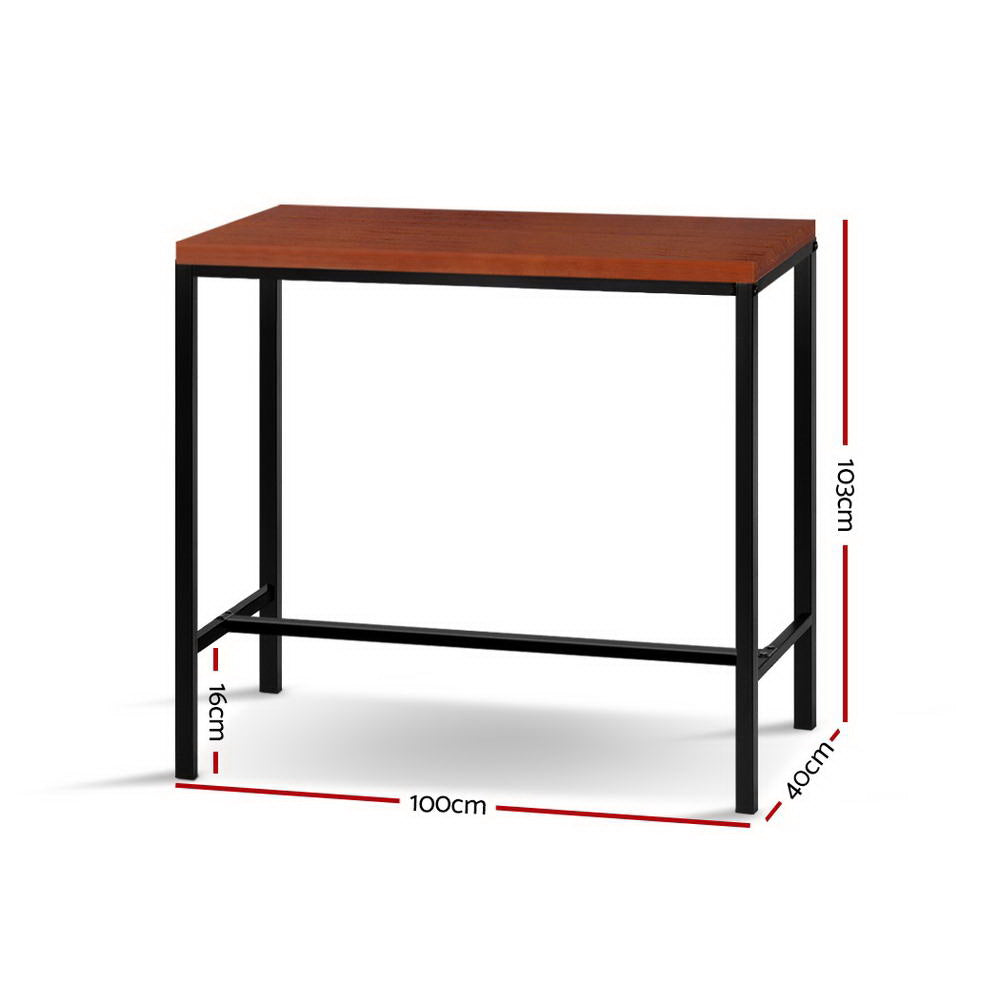 artiss alex bar table 100cm rectangular