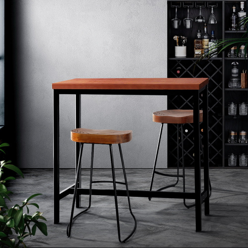 artiss alex bar table 100cm rectangular