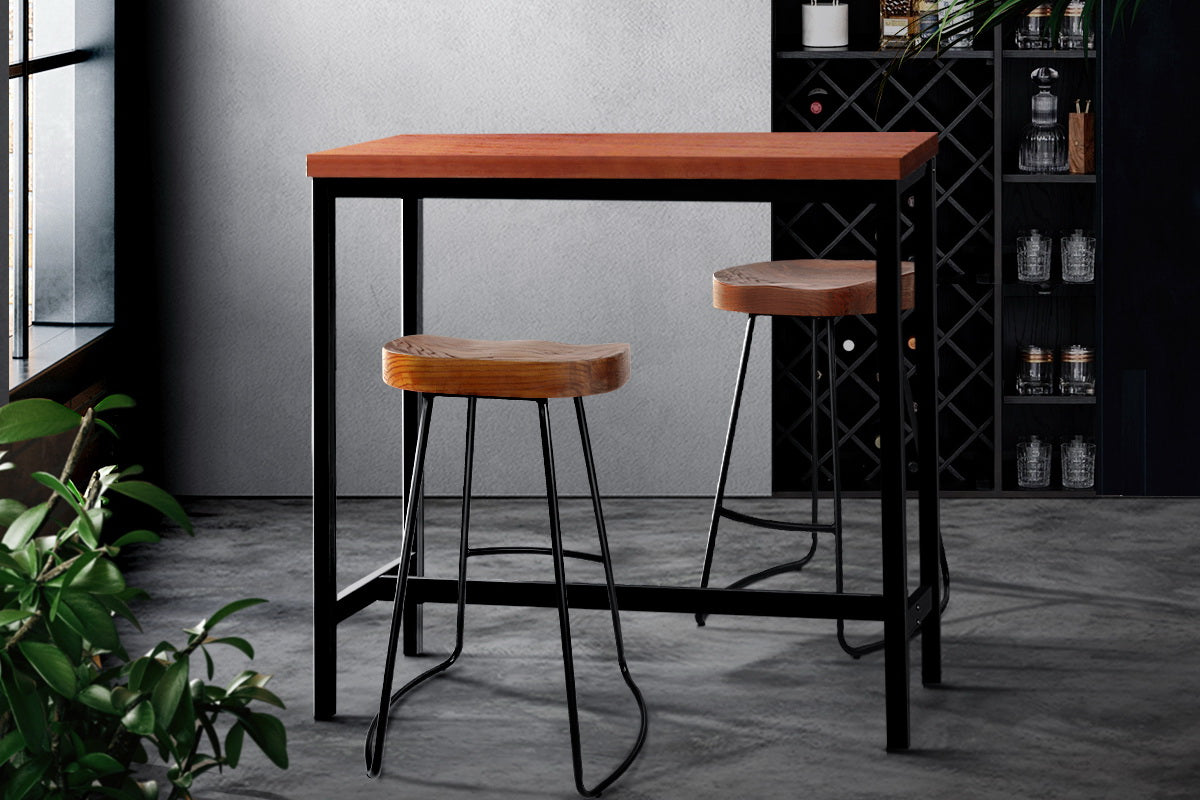 artiss alex bar table 100cm rectangular