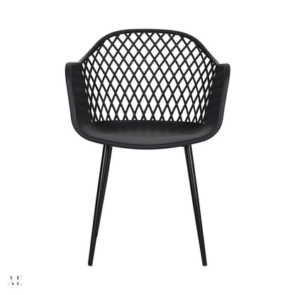 Outdoor Dining Chairs - Black (4pcs)