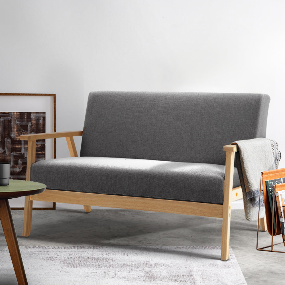 artiss 2-seater sofa armchair skane