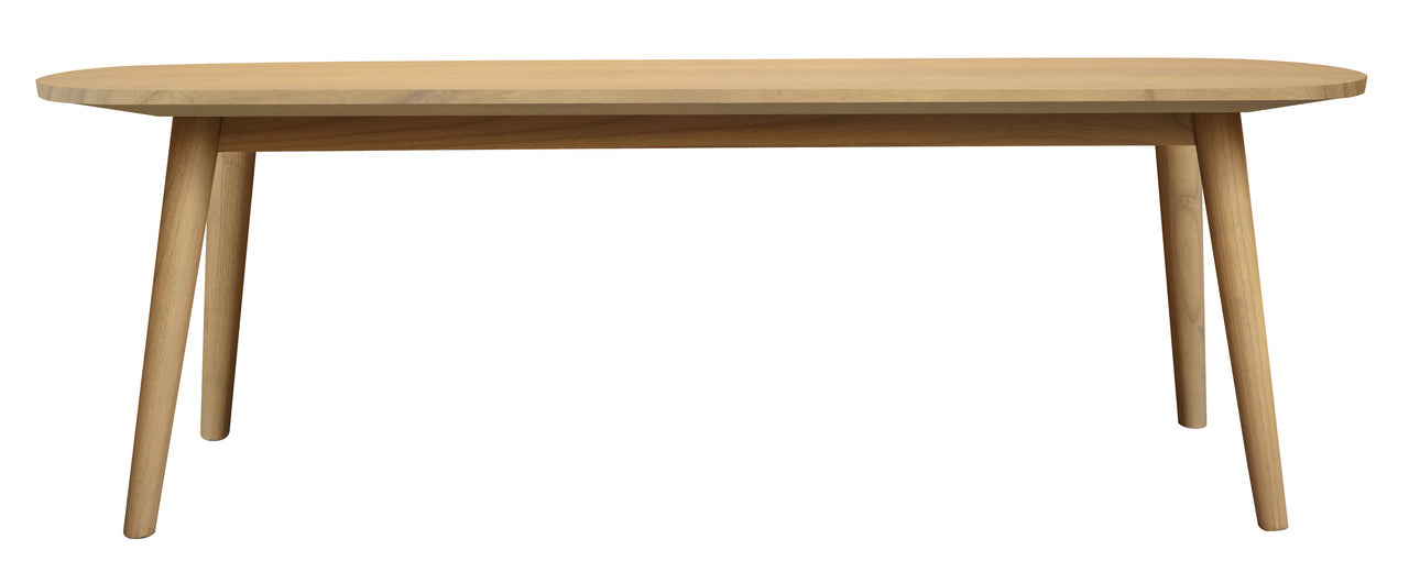 huntley solid oak bench (natural)