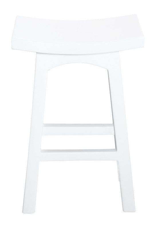 tokyo timber kitchen counter stool (white)