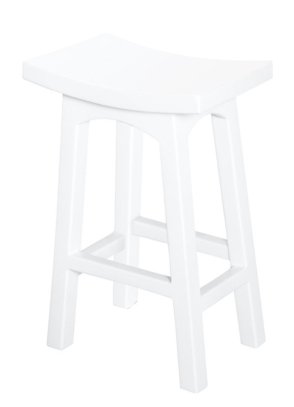 tokyo timber kitchen counter stool (white)