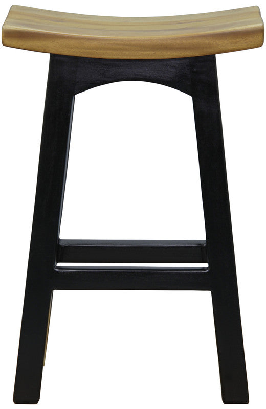 tokyo timber kitchen counter stool (black caramel)