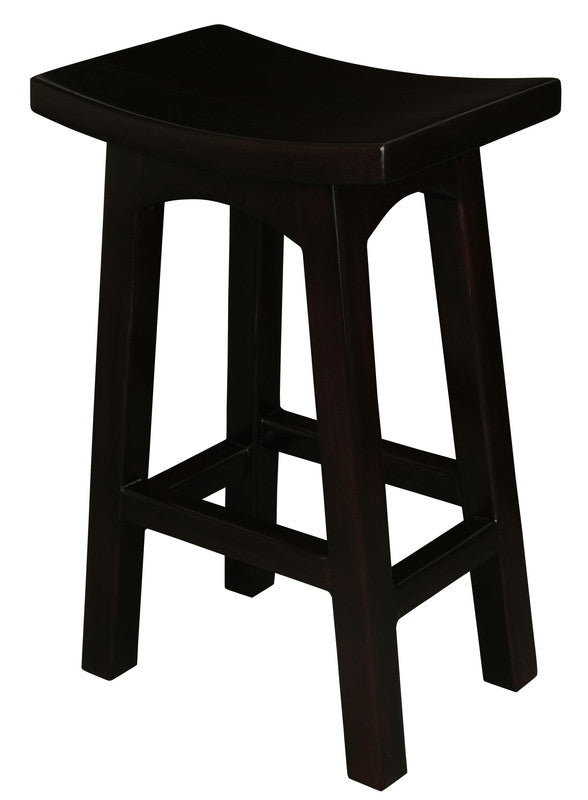 tokyo timber kitchen counter stool (chocolate)