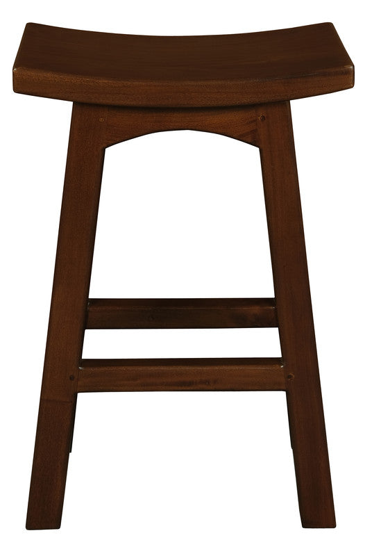 tokyo timber kitchen counter stool (mahogany)