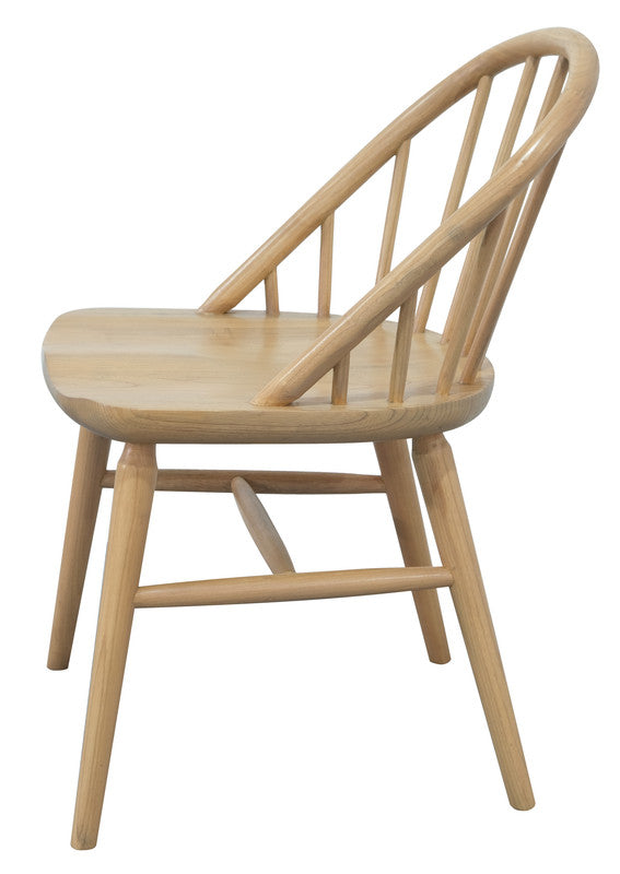 vera solid oak dining chair - set of 2 (natural)