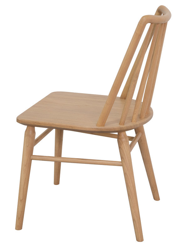 riviera solid oak dining chair - set of 2 (natural)