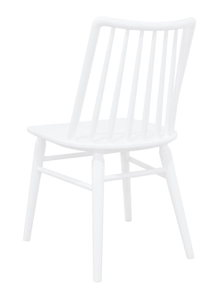 Riviera Solid Oak Dining Chair - Set of 2 (White)