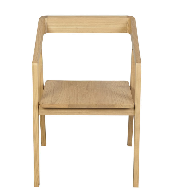 kyoto solid oak arm chair - set of 2 (natural)