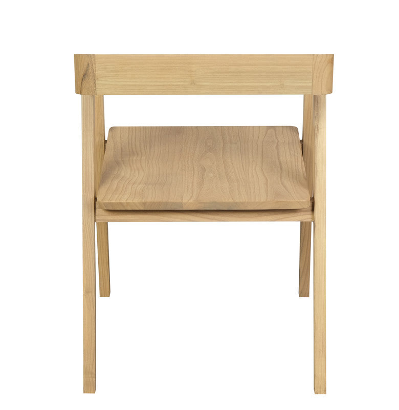 kyoto solid oak arm chair - set of 2 (natural)