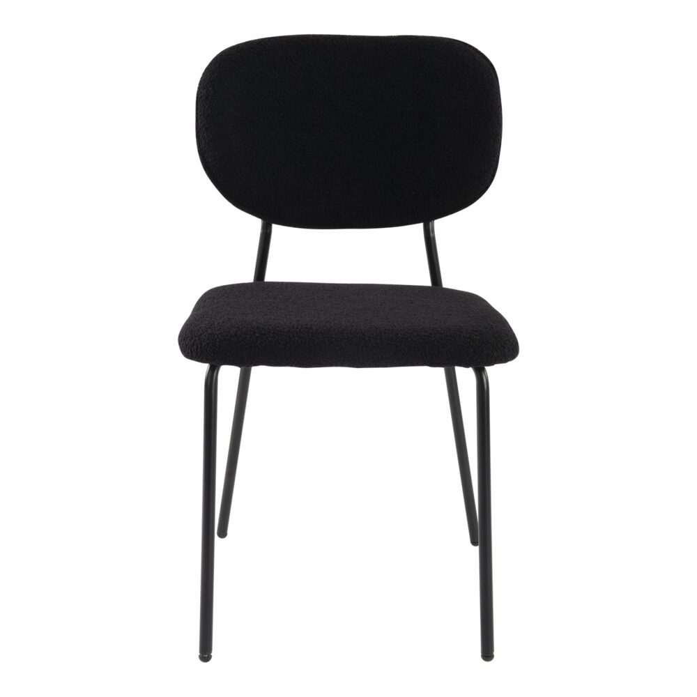 charcoal charm armless dining chair duo