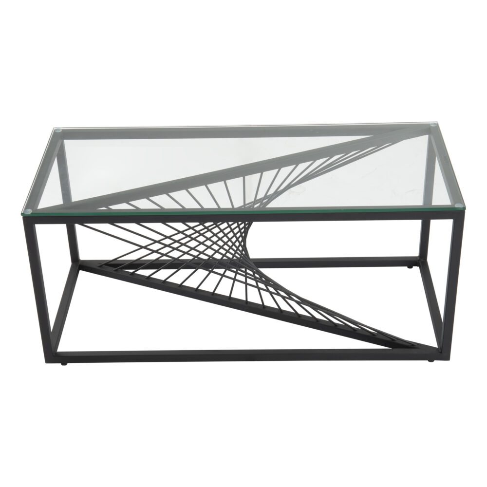 eleganza glass enclave coffee table