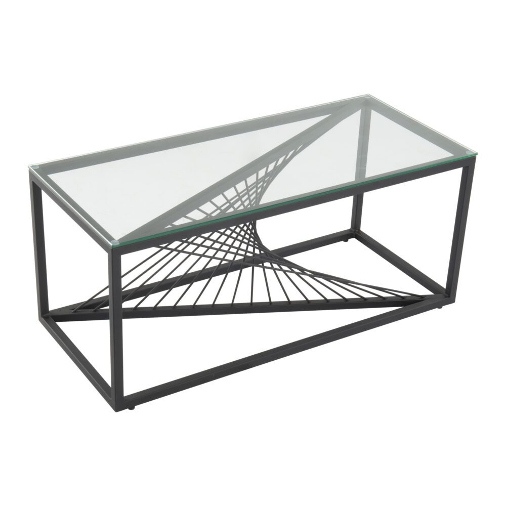 eleganza glass enclave coffee table