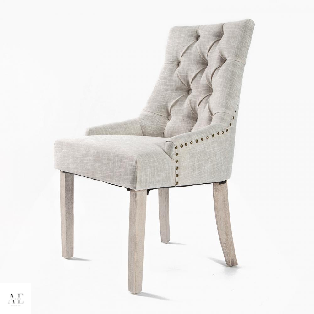 la bella french provincial dining chair amour oak - cream