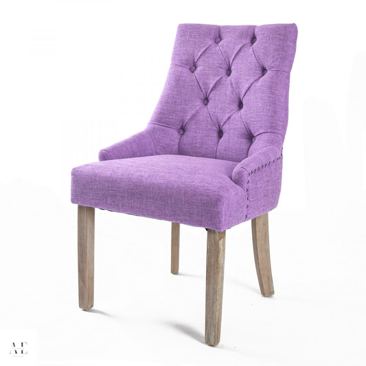 La Bella French Provincial Dining Chair Amour Oak - Violet