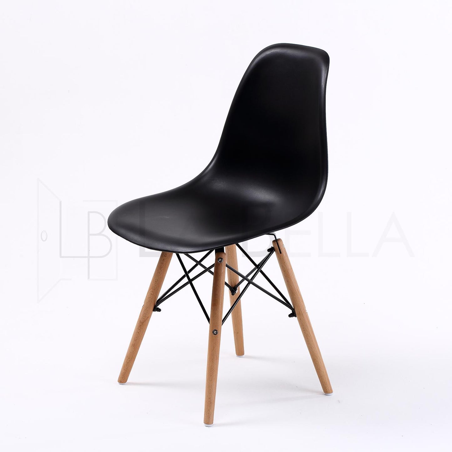 4x retro dining cafe chair dsw black